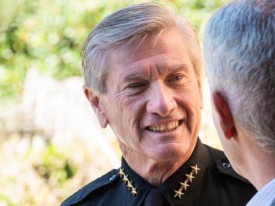 Richland County Sheriff Leon Lott: 鈥淲hen I ask them why they want to become a cop, they say, 鈥榯hat鈥檚 my ministry.'" (Photo by Noah Allard)